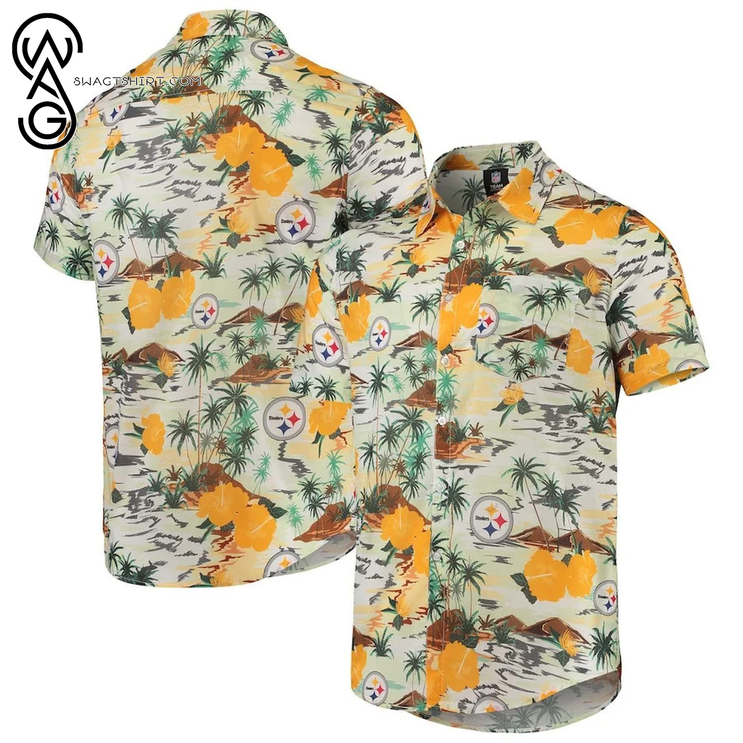 Pittsburgh Steelers Tropical Vibes Summer Aloha Hawaiian Shirt