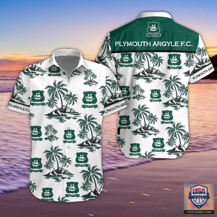 Plymouth Argyle FC Aloha Hawaiian Shirt Beach Short