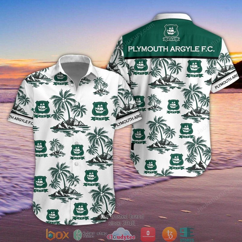 Plymouth Argyle Hawaiian Shirt, Beach Short