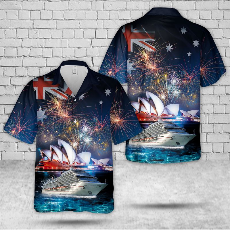 PO Cruises Australia Pacific Explorer Australia Day Hawaiian Shirt