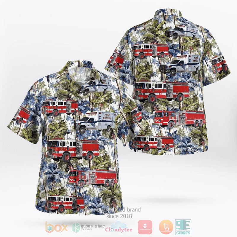 Pocahontas County West Virginia Shavers Fork Fire and Rescue Hawaiian Shirt