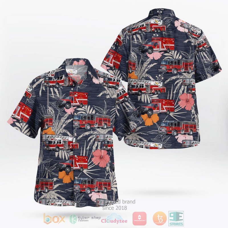 Pocahontas County West Virginia Cass Fire and Rescue Hawaiian Shirt