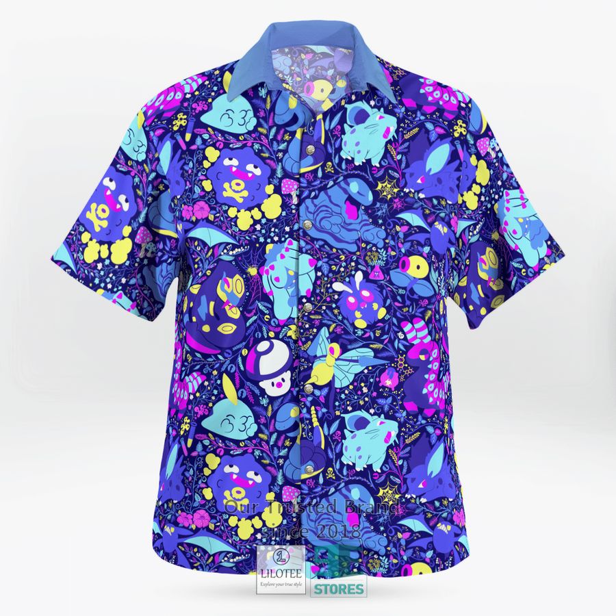 Poison Pokemon Beach Hawaiian Shirt, Short