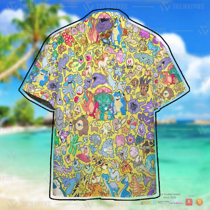 Pokemon All Kind Hawaiian shirt