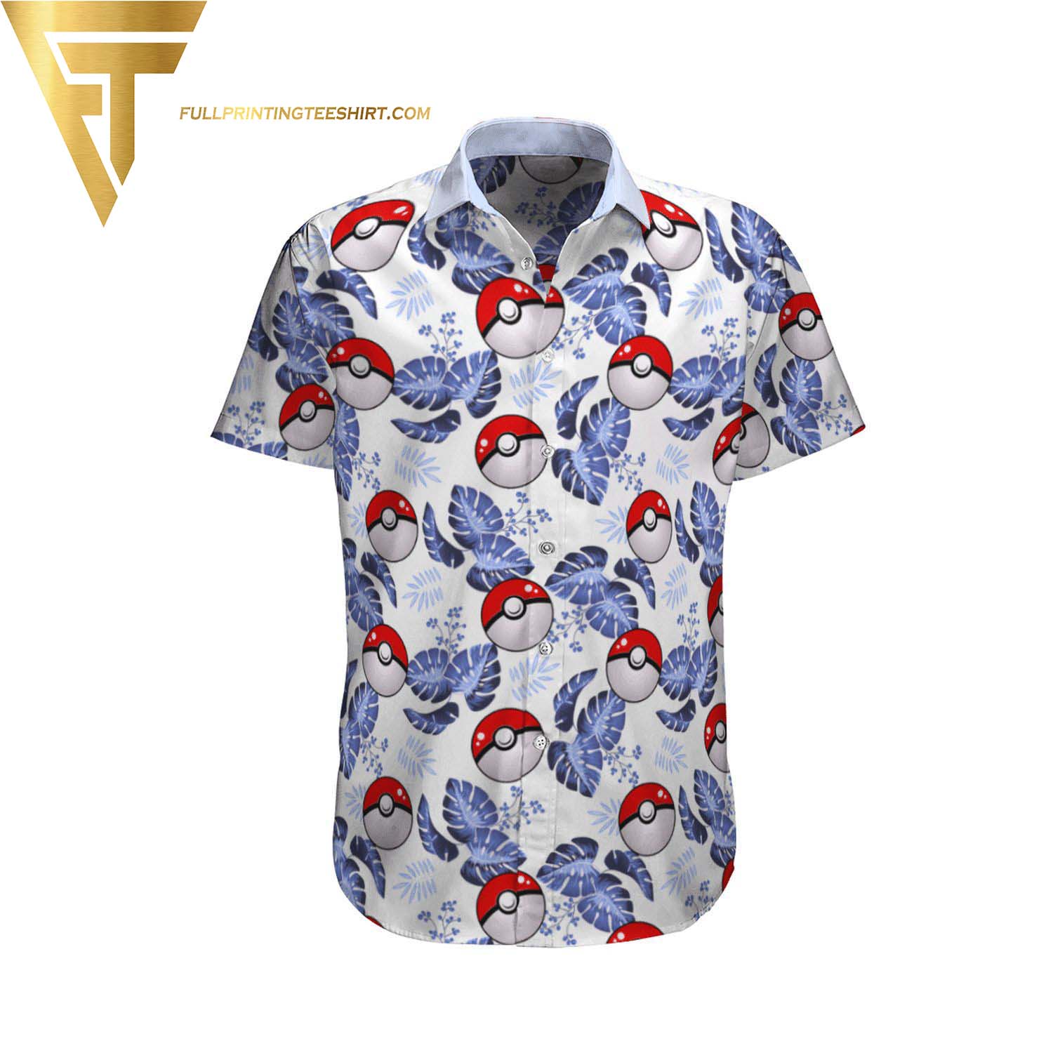 Pokemon Ball Summer Full Printing Hawaiian Shirt