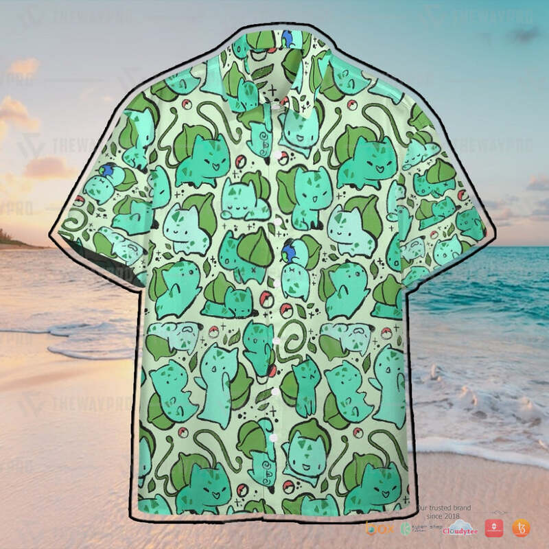 Pokemon Arcanine Hawaiian shirt