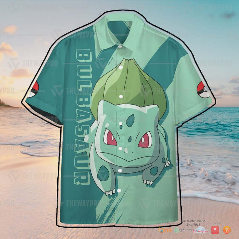 Pokemon Bulbasaur Chibi Hawaiian shirt