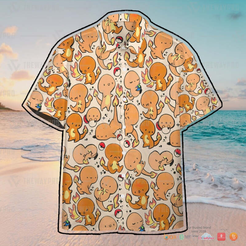 Pokemon Charmander Chibi Hawaiian shirt