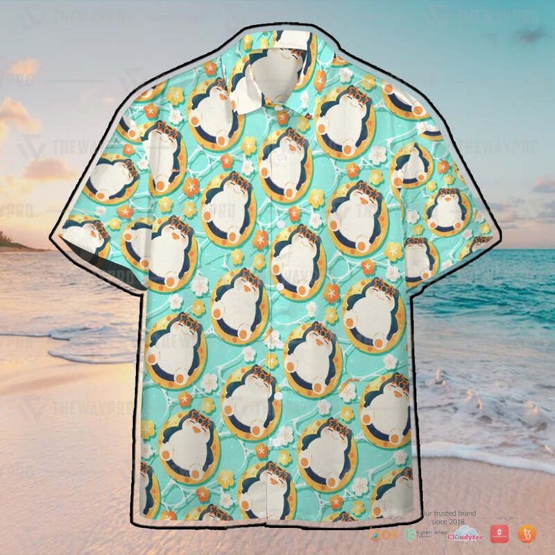 Pokemon Chill Snorlax Hawaiian shirt