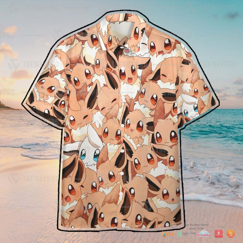 Pokemon Cute Eevee Hawaiian shirt