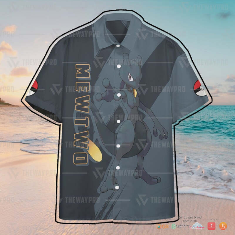 Pokemon Dark Mewtwo Hawaiian shirt