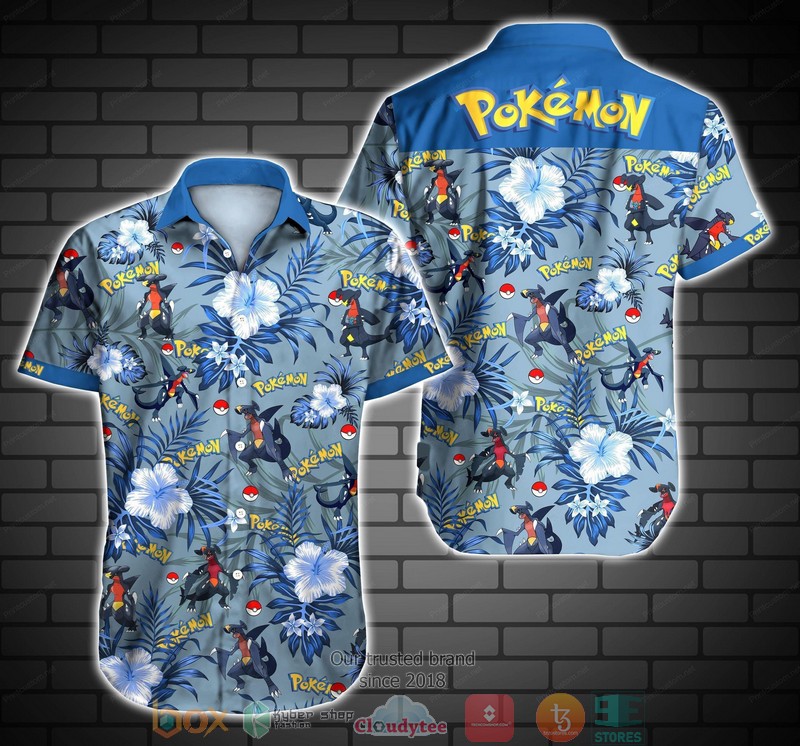 Pokemon Eevee Evolution Floral Hawaiian Shirt