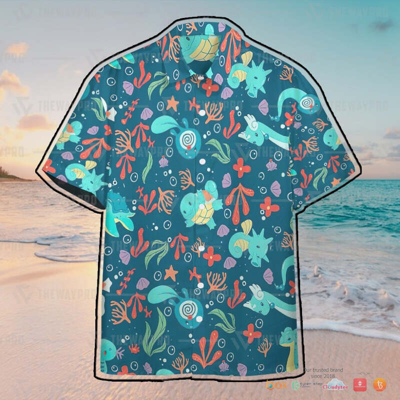 Pokemon Squirtle Hawaiian shirt