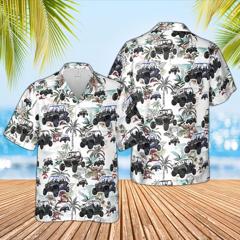 Police Car And Police Dog Aloha Hawaiian Shirt