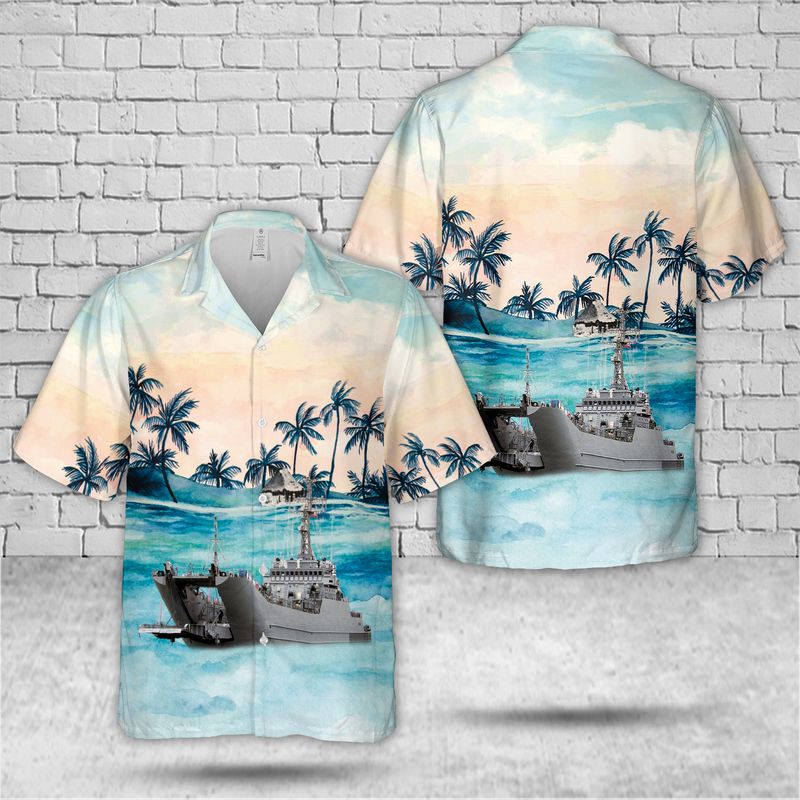 Polish Navy ORP Kaszub Hawaiian Shirt