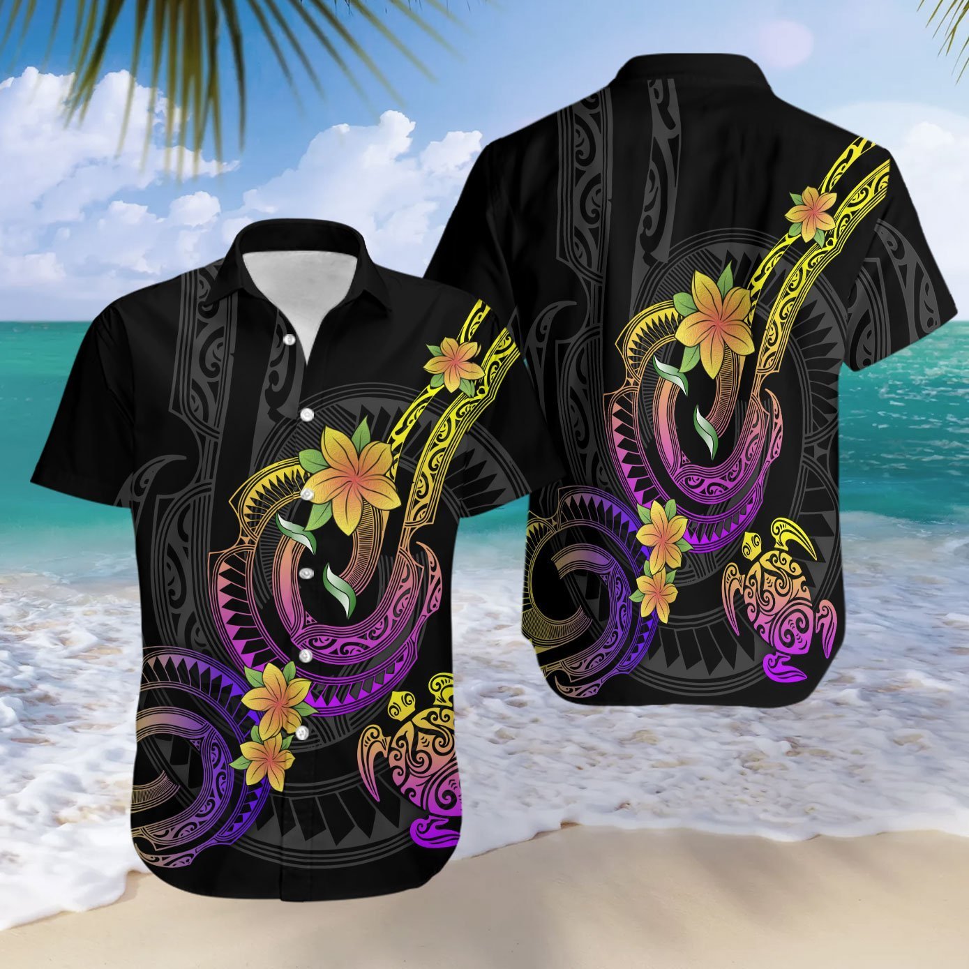 Polynesian Hawaiian Shirt For Men Women