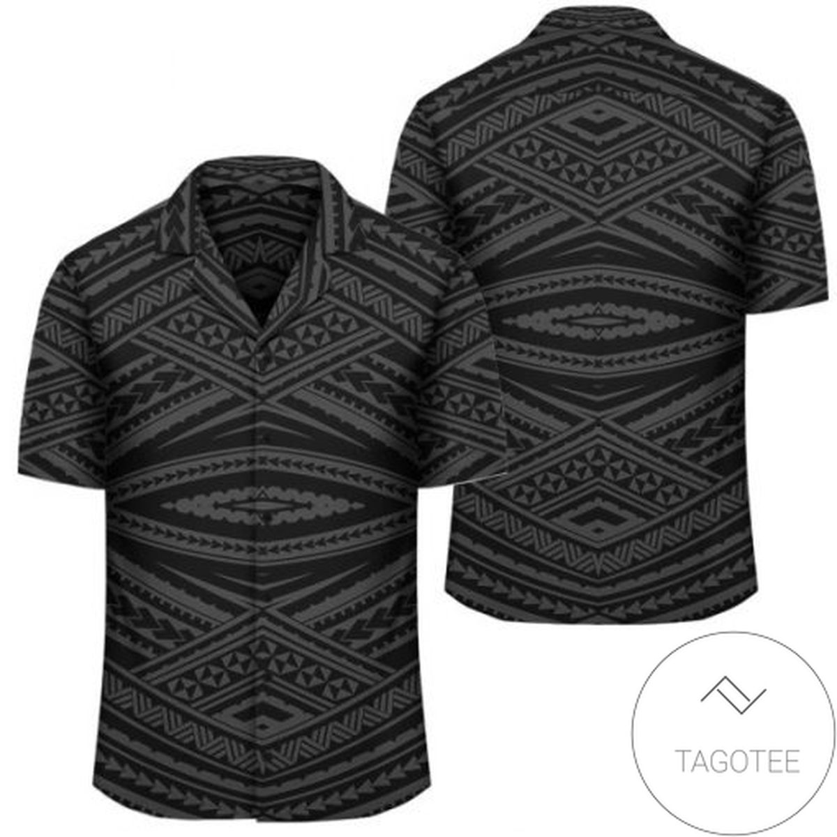 Polynesian Tatau Gray Hawaiian Shirt