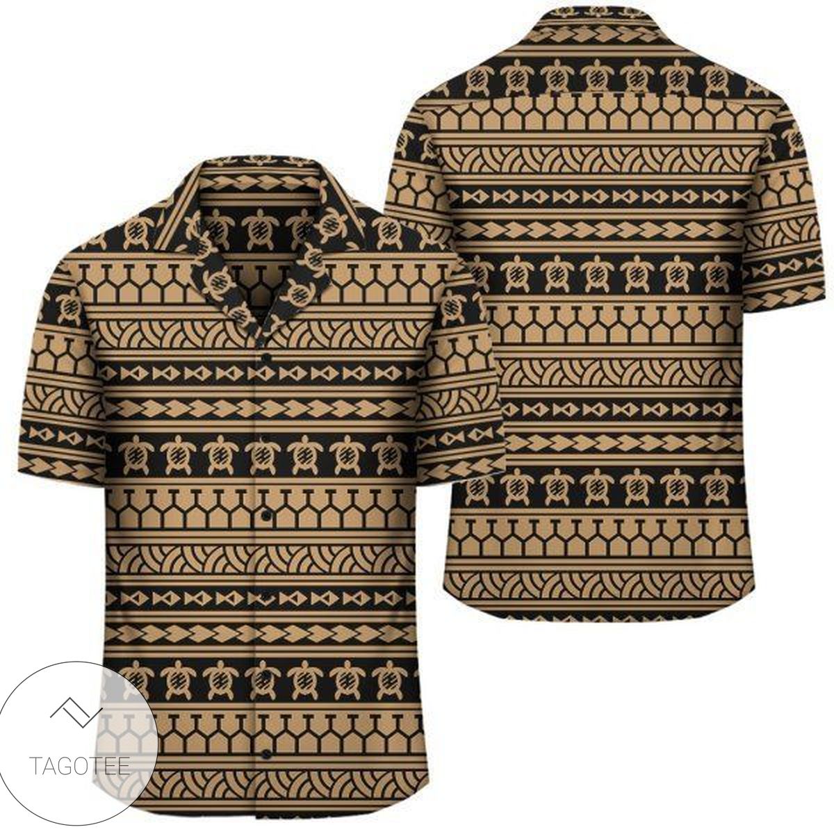 Polynesian Tatau Yellow Hawaiian Shirt