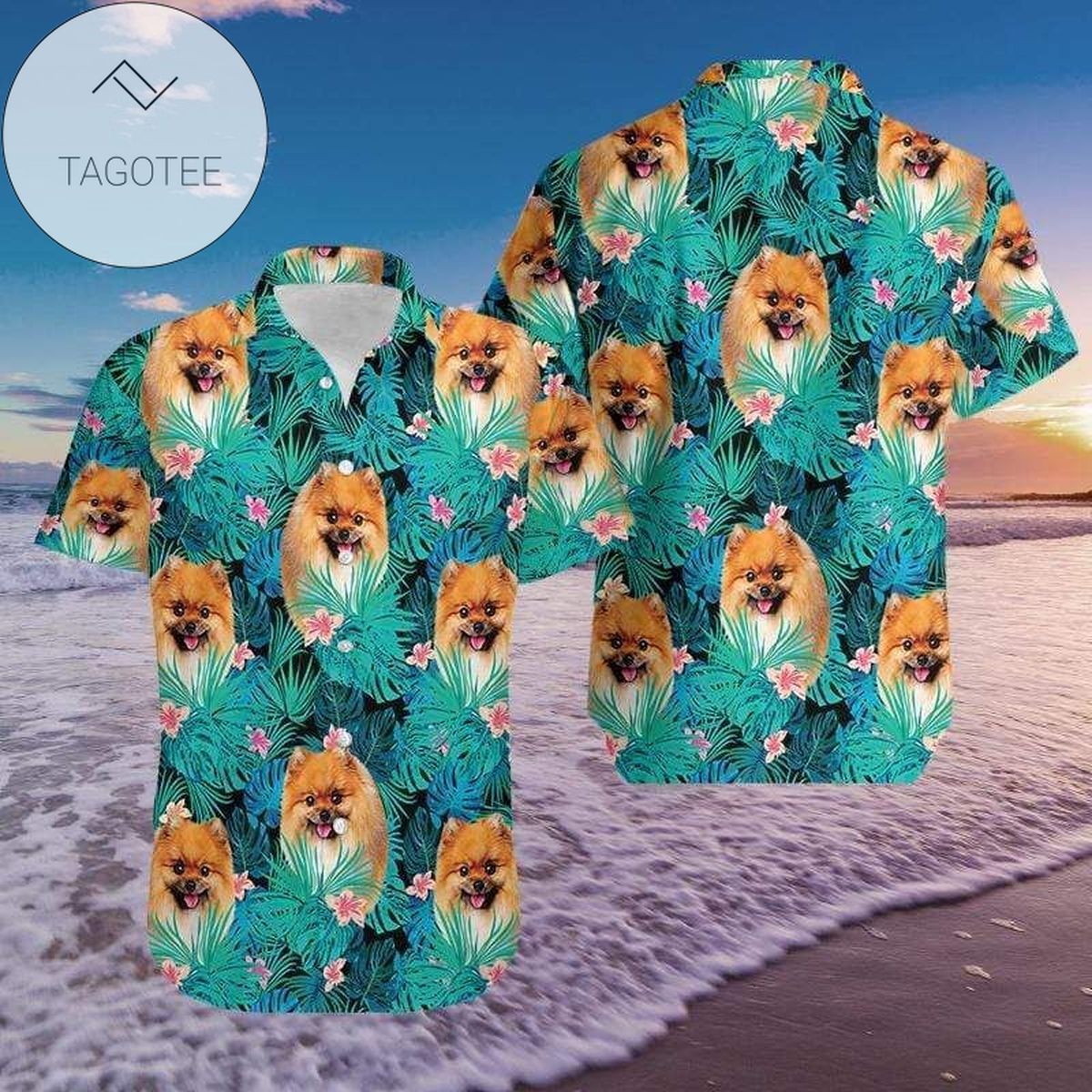 Pomeranian Apparel Pomeranian Button Up Shirt