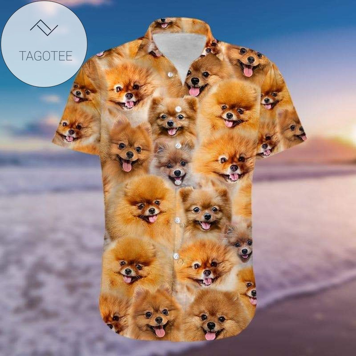 Pomeranian Dog Tropical Full Printing Authentic Hawaiian Shirt 2022s Hl