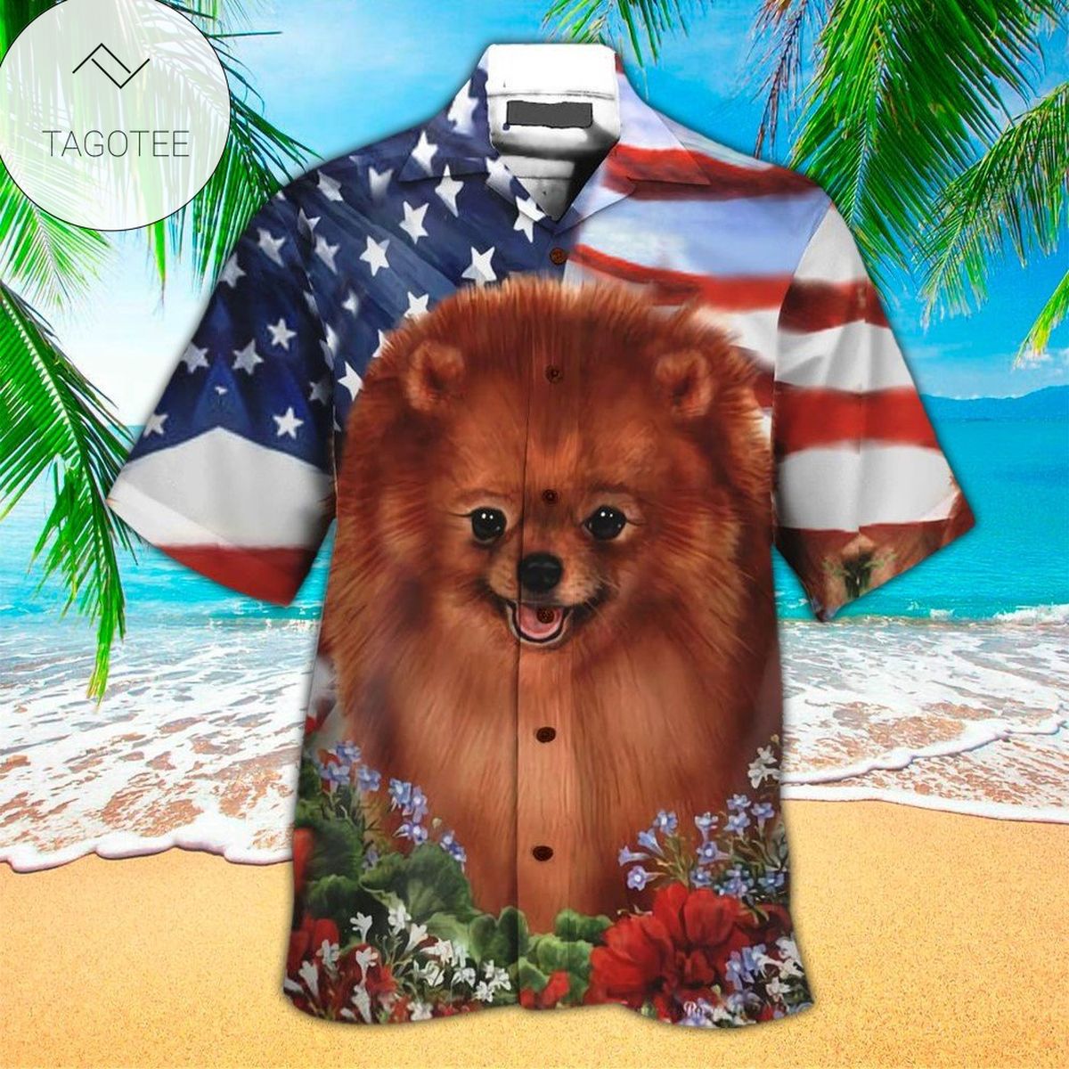 Pomeranian Hawaiian Shirt Pomeranian Lover Gifts