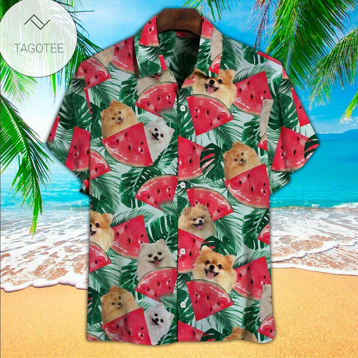 Pomeranian Hawaiian Shirt Pomeranian Lover Gifts