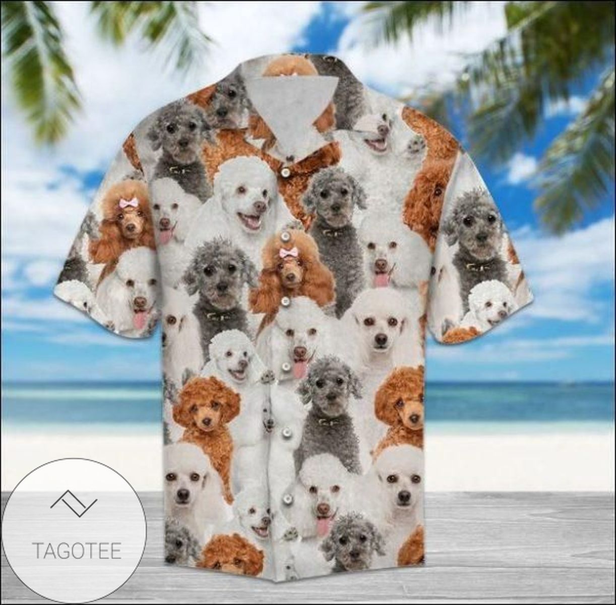 Poodle Funny Dog Hawaiian Shirts