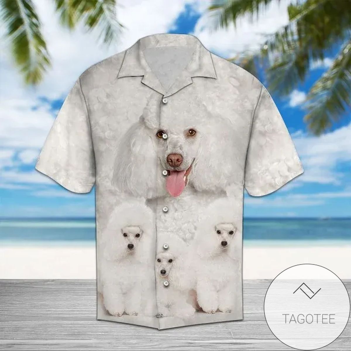 Poodle Funny Dog Hawaiian Shirts