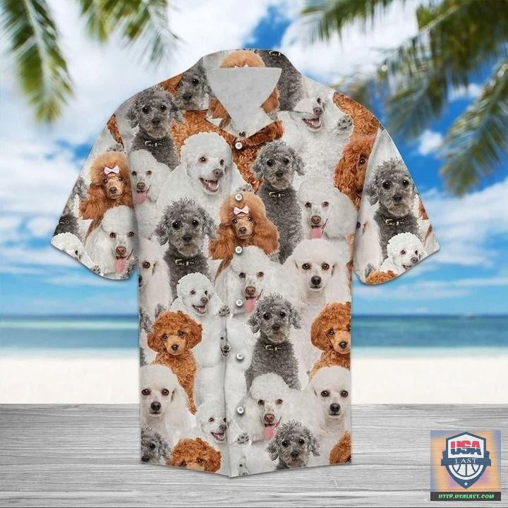 Poodle Dog Banana Tropical Hawaiian Shirt