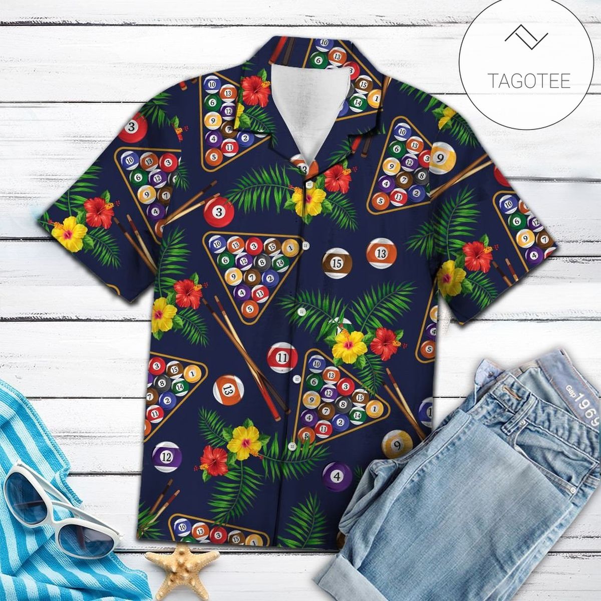 Pool Billiard Tropical Authentic Hawaiian Shirt 2022s H