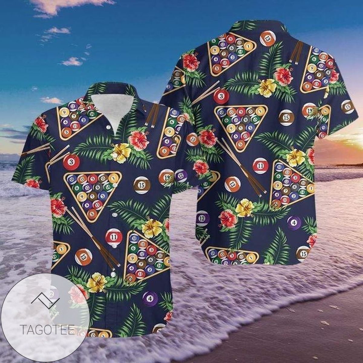 Pool Billiard Tropical Authentic Hawaiian Shirt 2022s H