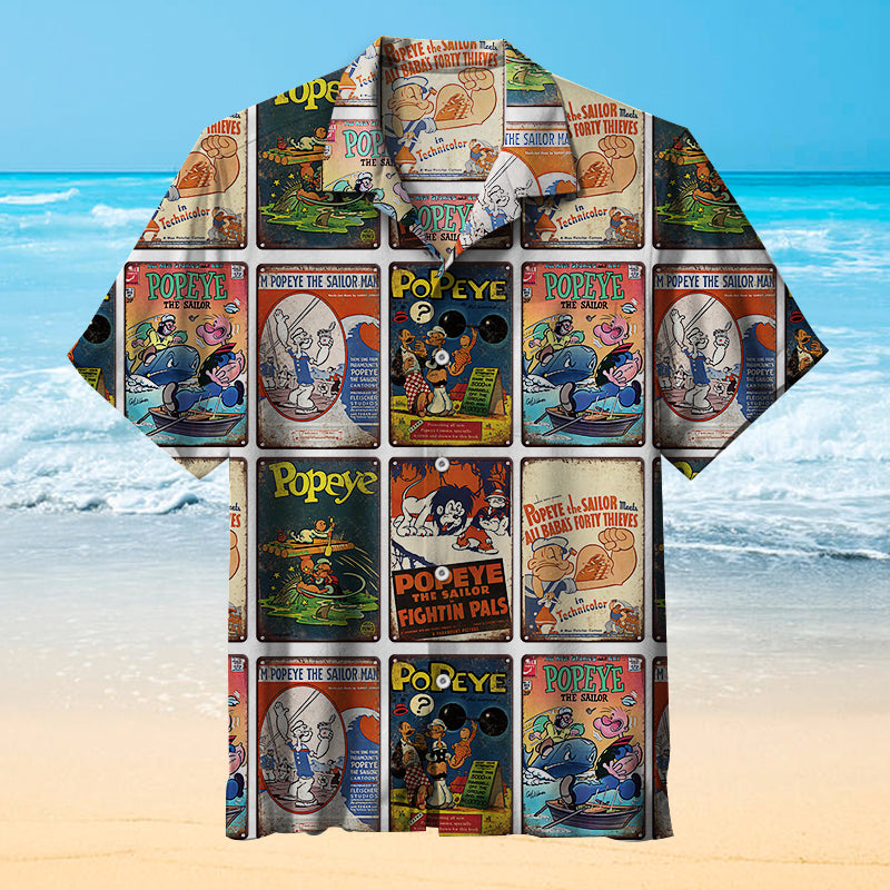 Popeye Fight Century Hawaiian Shirt