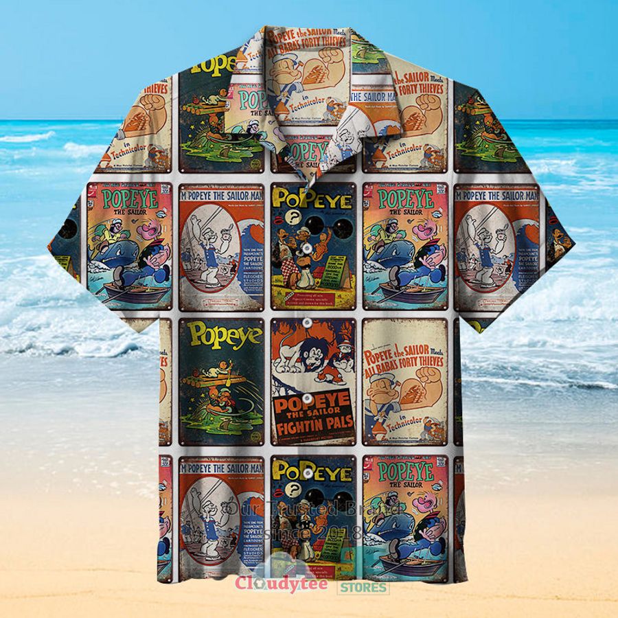 Popeye Cartoon Hawaiian Shirt