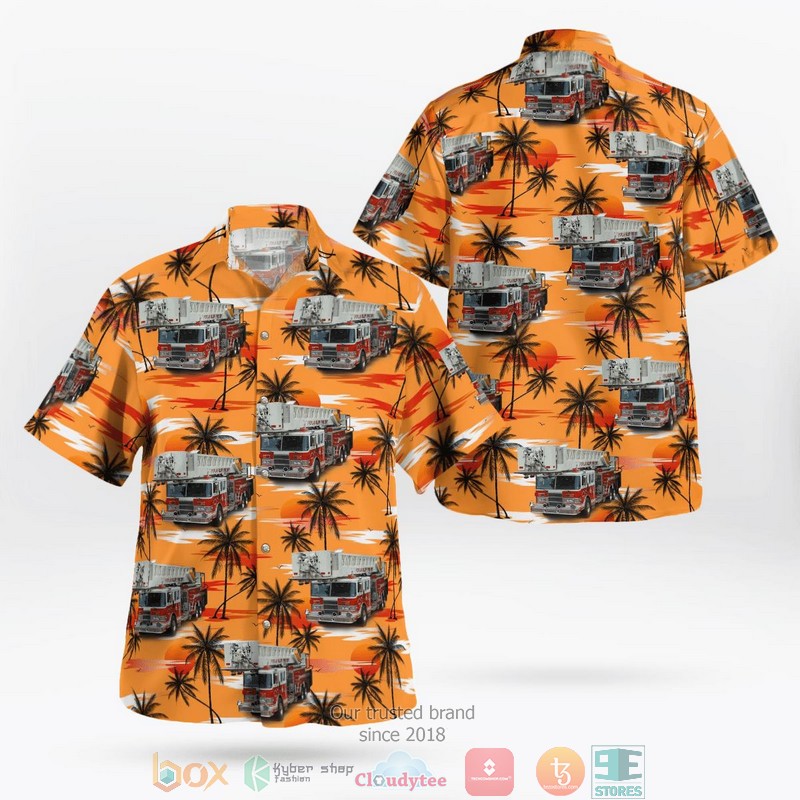 Poplar Grove Illinois North Boone District-3 Fire and EMS Hawaiian shirt