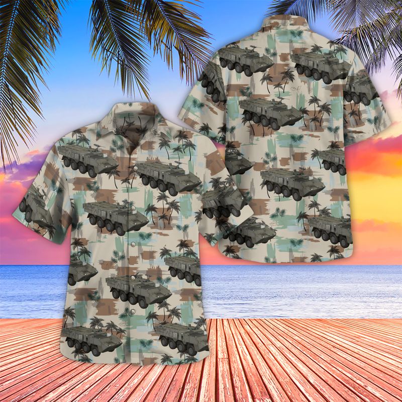 Portuguese Army M113 Armored Personnel Carrier Hawaiian Shirt