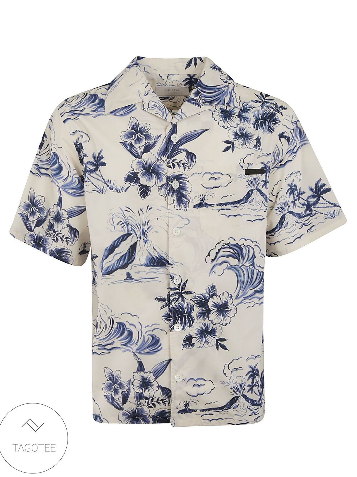 Prada Floral Print Hawaiian Shirt