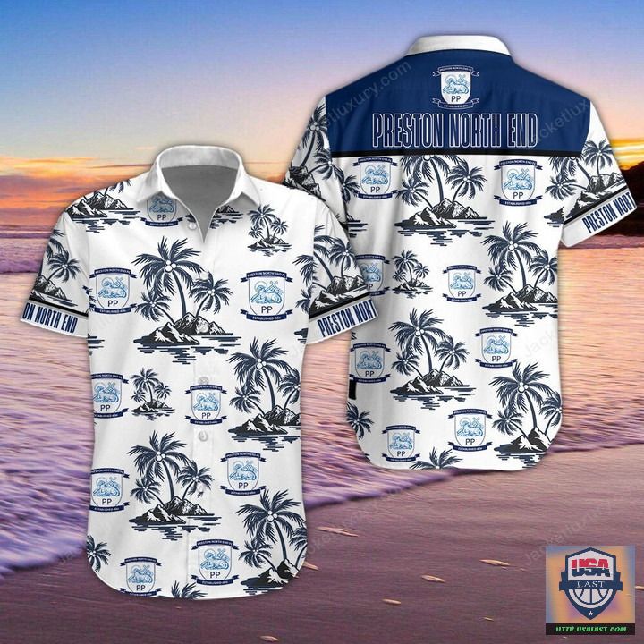 Preston North End FC Aloha Hawaiian Shirt Beach Short