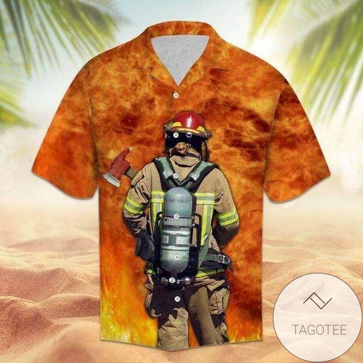 Proud Firefighter Outfit Hawaiian Aloha Shirts