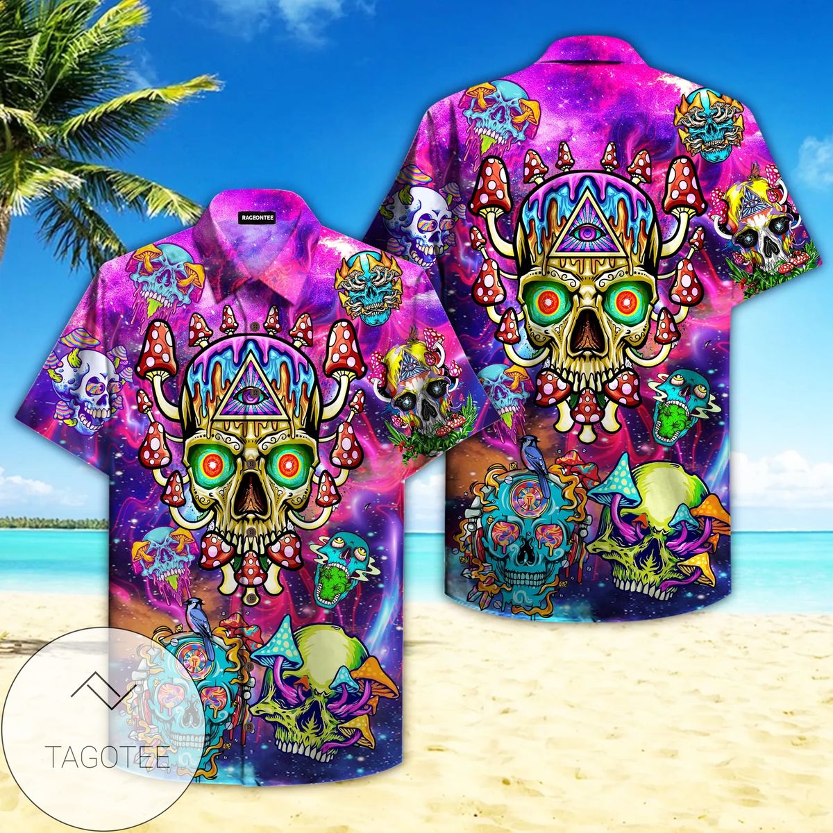 Psycho Chemistry Hippie Hawaiian Shirt