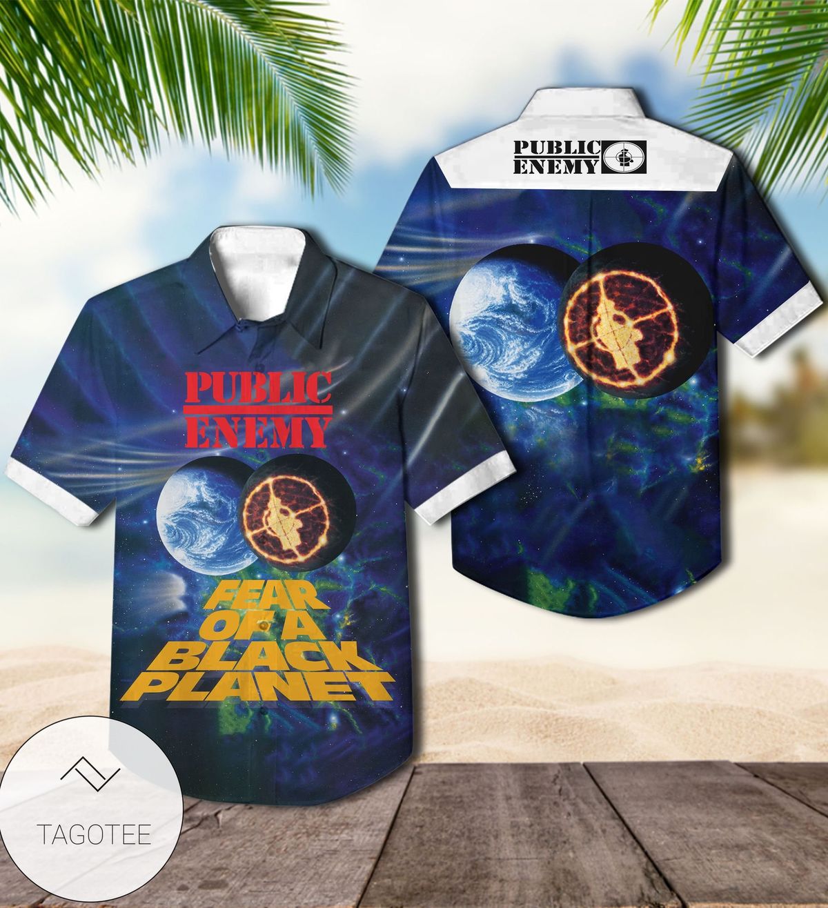 Public Enemy Apocalypse 91 The Enemy Strikes Black Album Cover Hawaiian Shirt