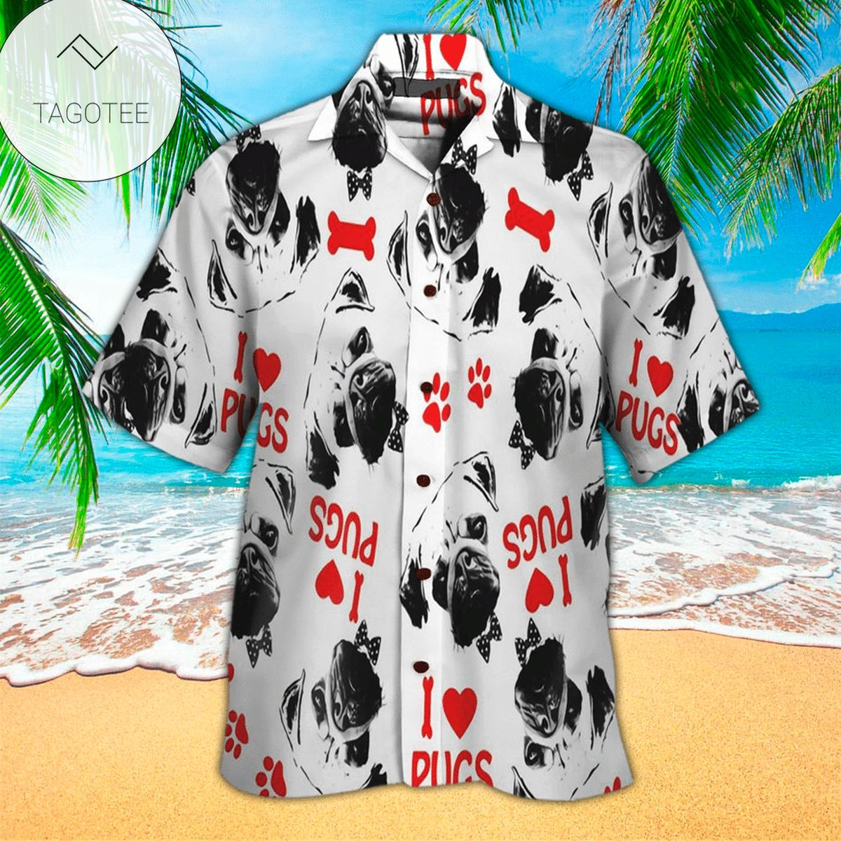 Puerto Rico Tropical Hawaiian Aloha Shirts H