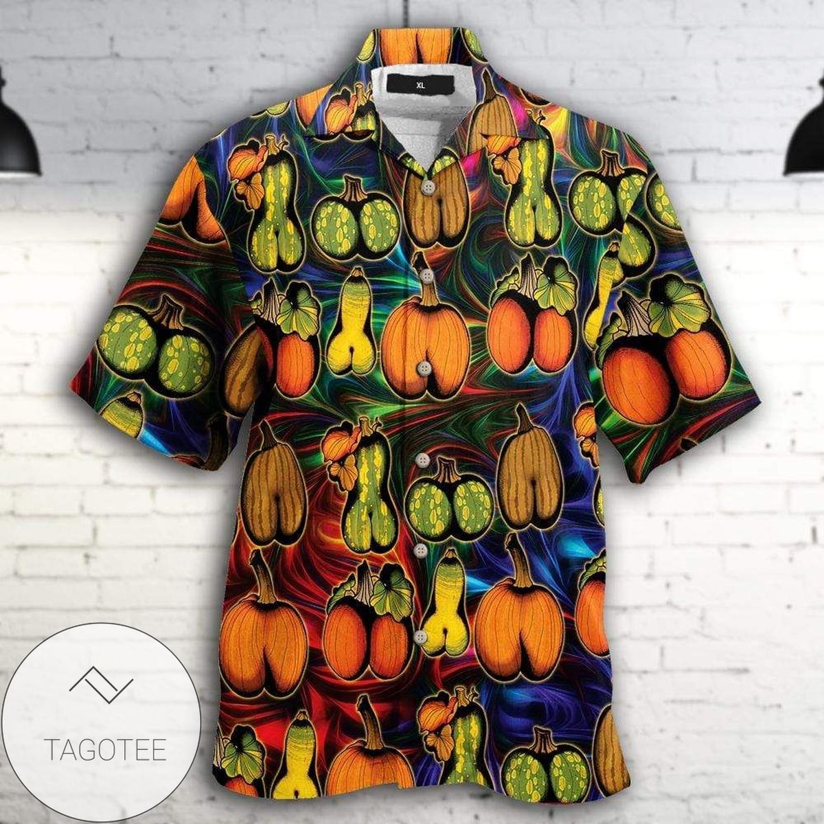 Pumpkin Pattern Hawaiian Shirts Happy Halloween – Beach Shorts Jack O Lantern