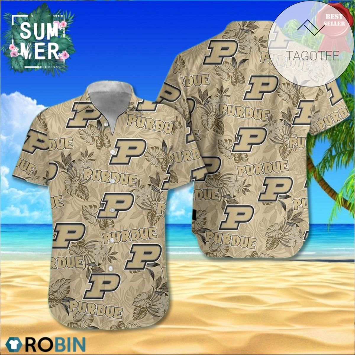 Purdue Boilermakers Aloha Shirt