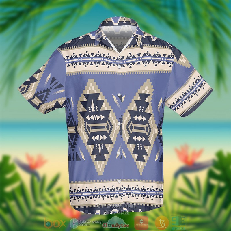 Purple Arrow Native American Hawaiian Shirt