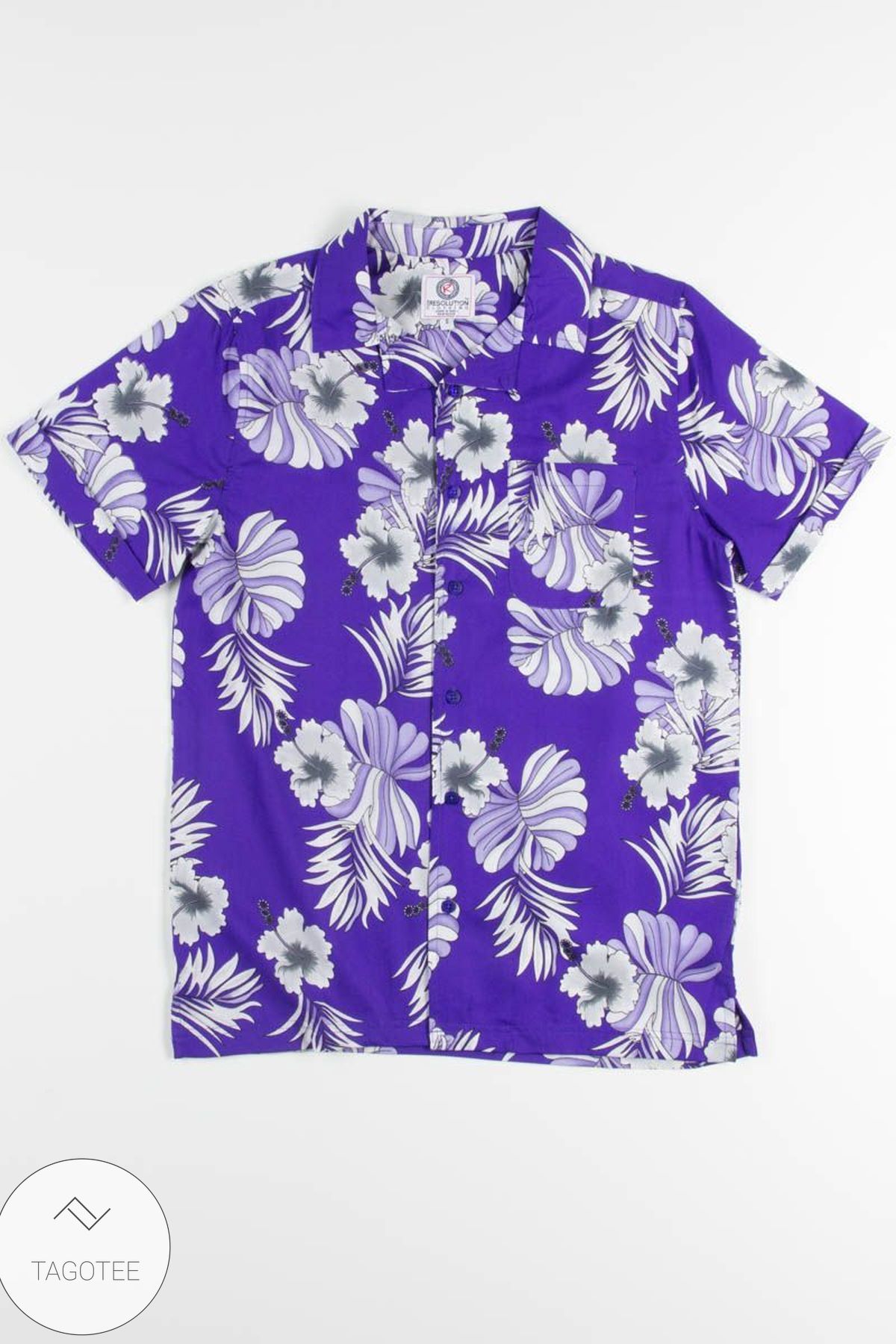 Purple Flowers Hawaiian Shirt