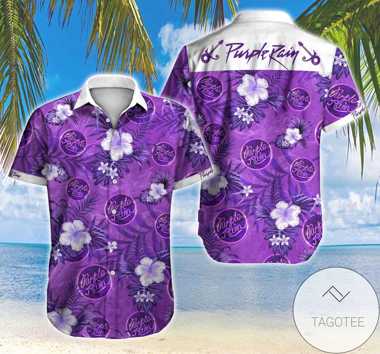 Purple Psychedelic Elephant 2022 Authentic Hawaiian Shirts H