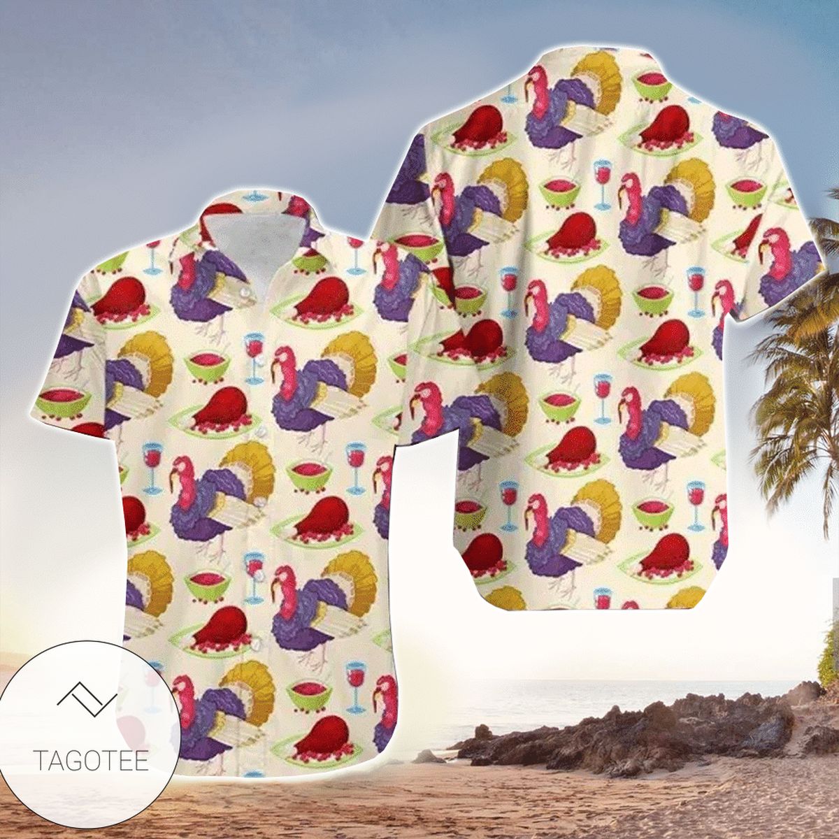 Purple Turkey On Thanksgiving 2022 Authentic Hawaiian Shirts