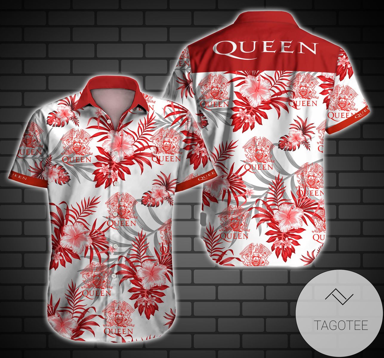 Queen A Night At The Opera Album Cover Hawaiian Shirt