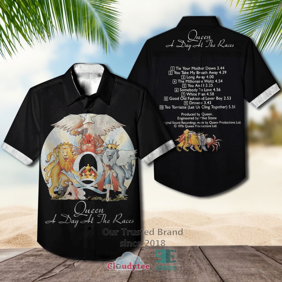 Queen Band A Night at the Opera Album Hawaiian Shirt