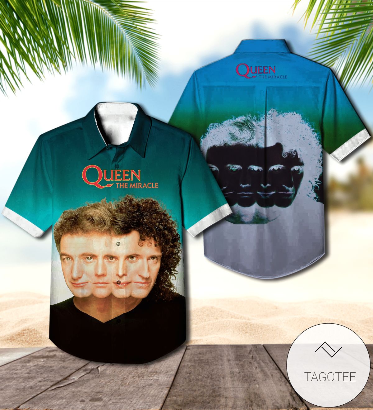 Queen The Game Album Cover Hawaiian Shirt